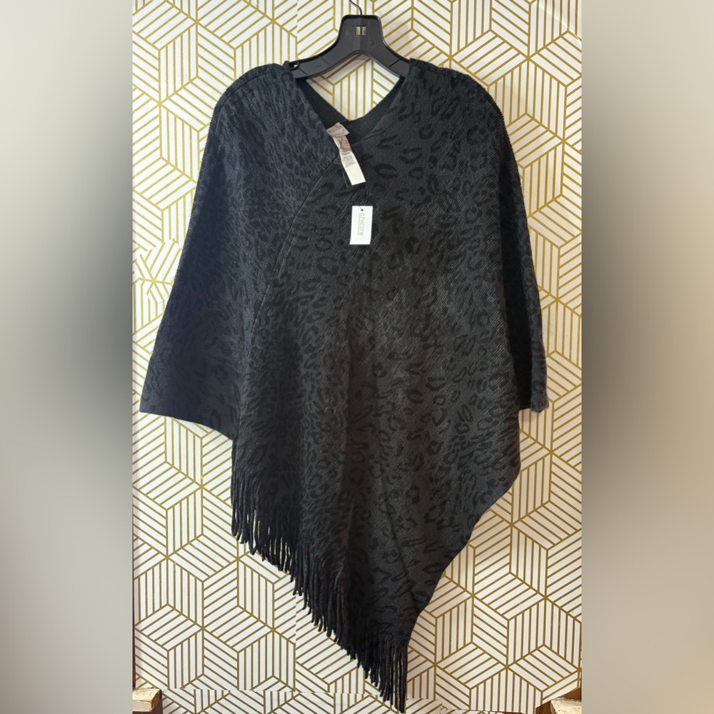 Chico's Leopard Print Poncho S/M